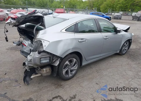 2019 Honda Insight Ex z USA, uszkodzony, nr VIN 19XZE4F57KE009386